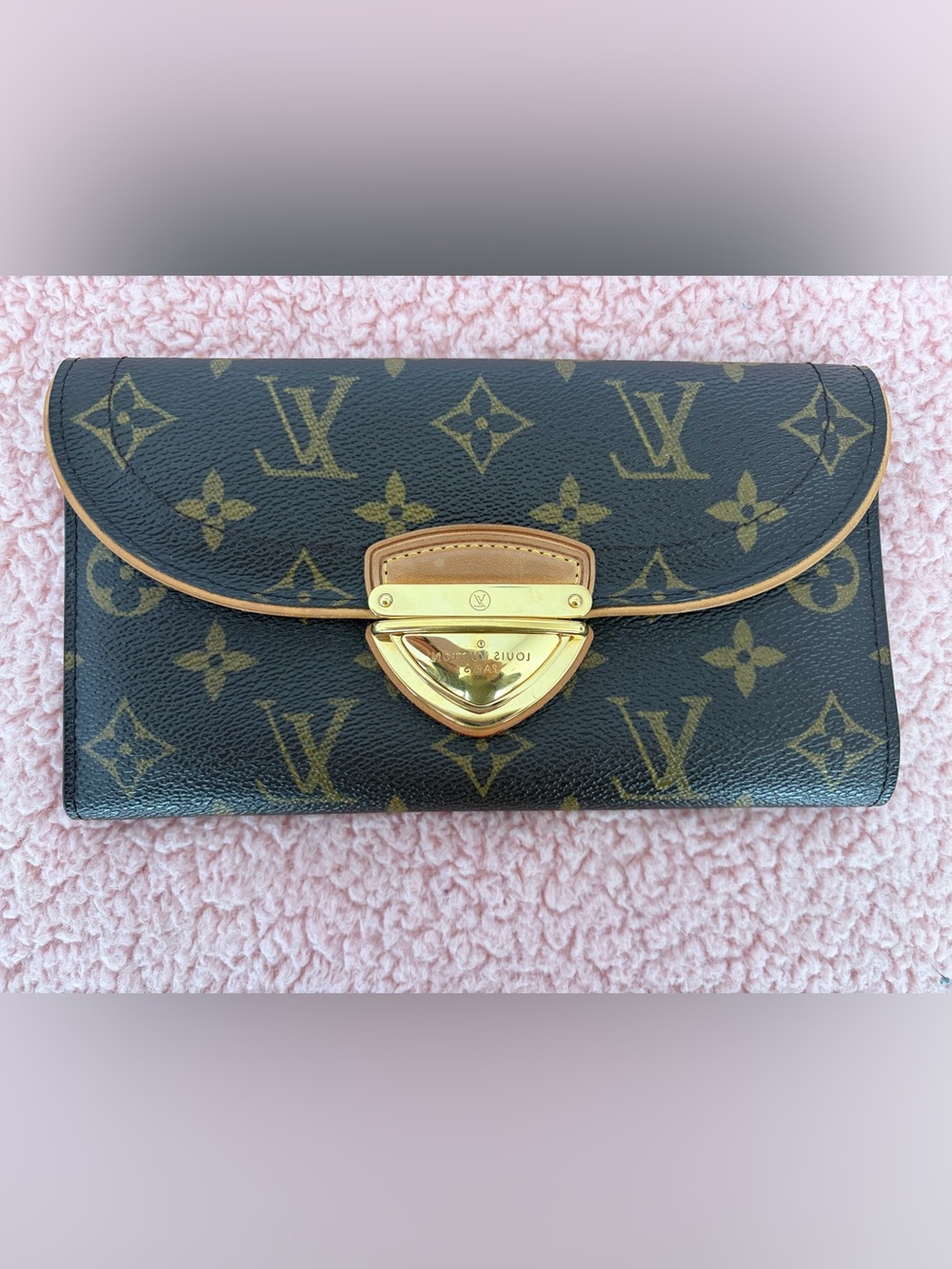 Louis Vuitton Monogram Porte-feline Eugenie Canvas  Wallet m60123